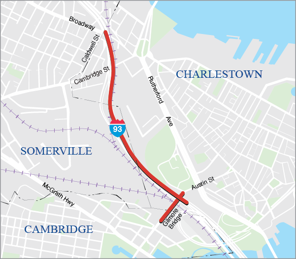 Boston: Bridge Preservation, B-16-179, Austin Street over Interstate 93, and B-16-281, Interstate 93 Upper and Lower Deck 